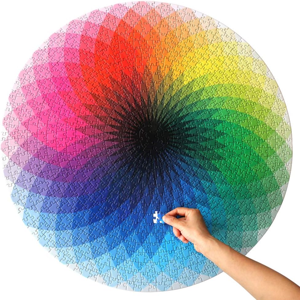Rainbow Round Puzzle 1000 Piece - Default Title - Odeez | Educational Toys Pakistan 