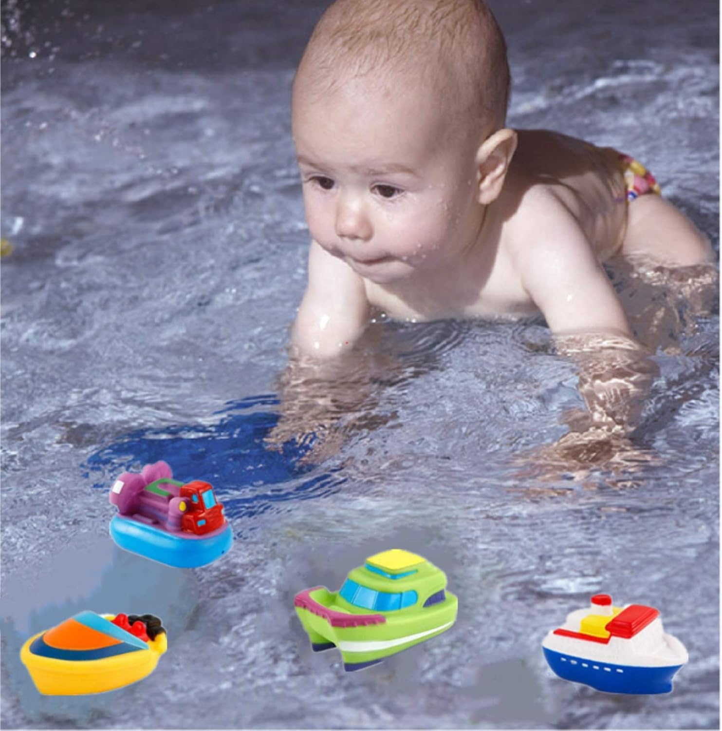 Pack of 6 Ship Soft chu Chu Baby Bath Toy - 257 - Default Title - Odeez | Educational Toys Pakistan 