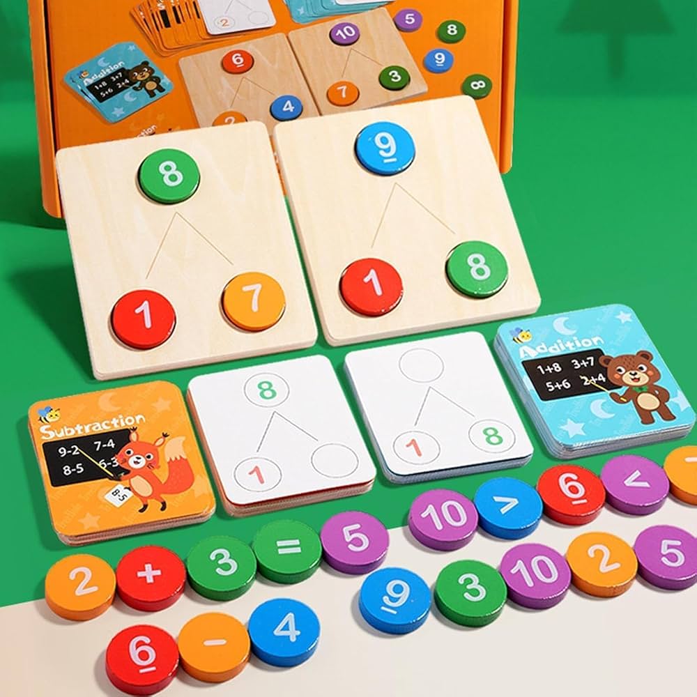 Wooden Number Decomposition Math Learning Game