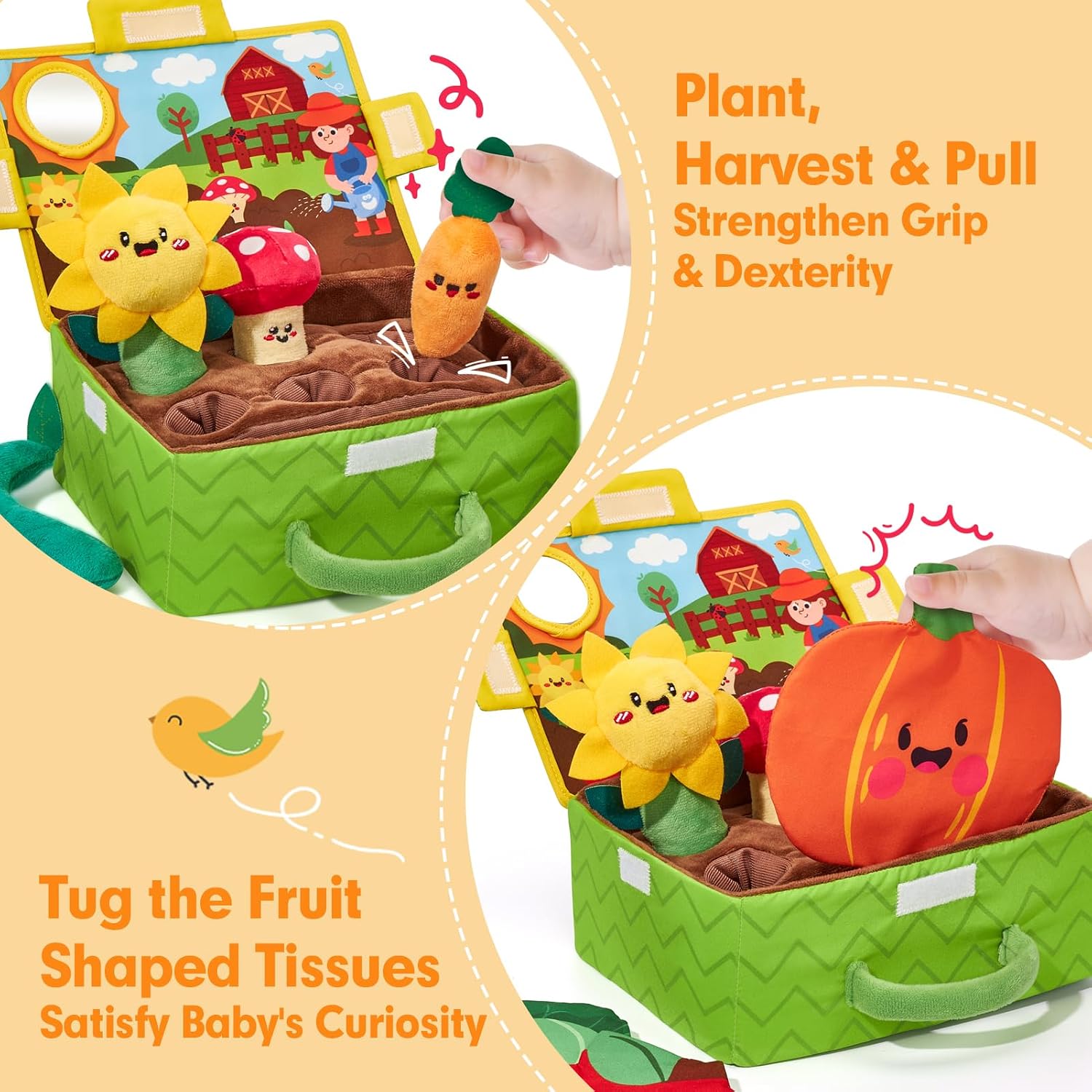 My First Vegetable Garden Soft Plush Activity Toy - 050