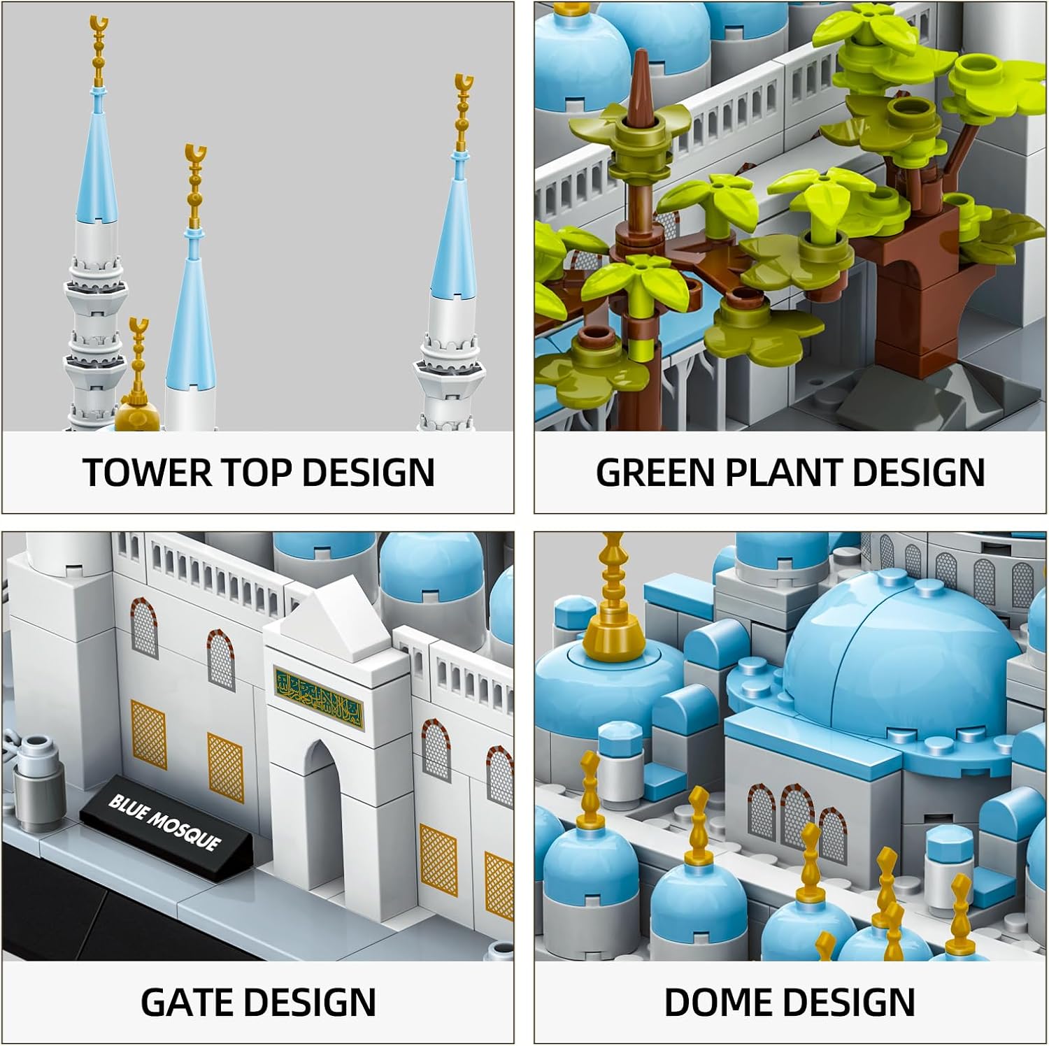Blue Mosque Istanbul Building Blocks Set 1129 Pieces
