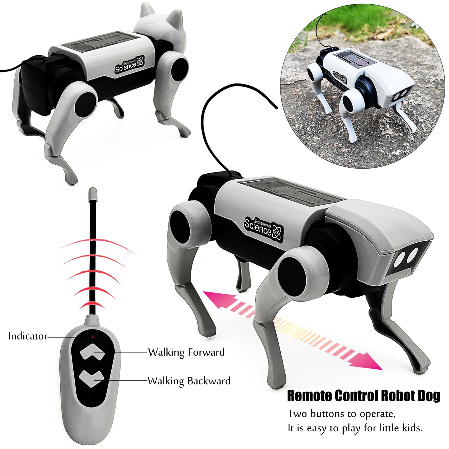 STEM DIY Remote Control Robot Dog Experiment Kit - 952A