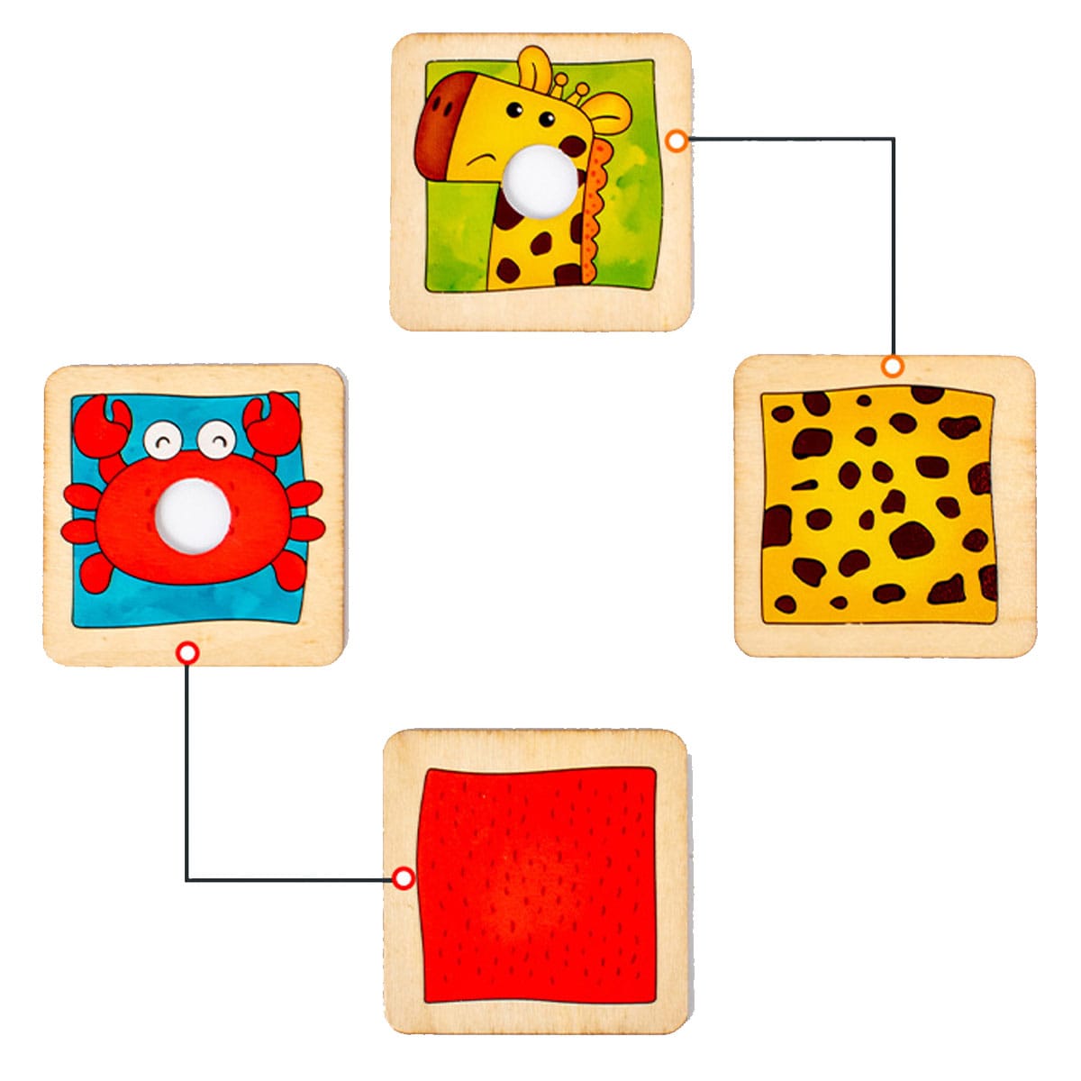 Matching Find the Shadow Animal Jigsaw Activity - 848 - Default Title - Odeez | Educational Toys Pakistan 