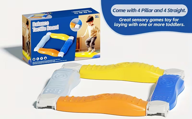 Multicolour Sensory Balance Beam Tactile Board - 031