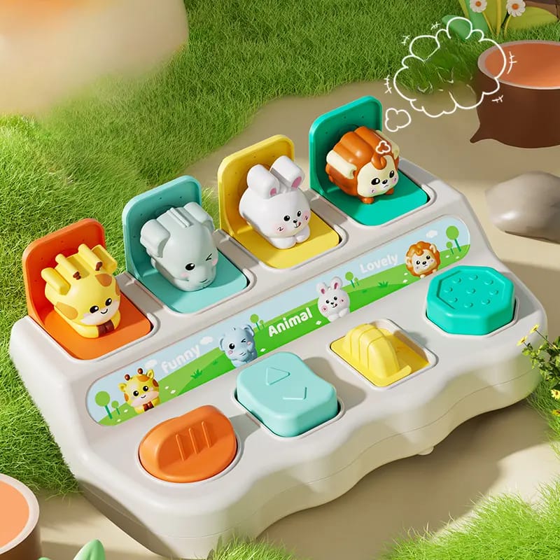 Pop-Up Cause and Effect Interactive Animals Sensory Set - 91A - Default Title - Odeez | Educational Toys Pakistan 