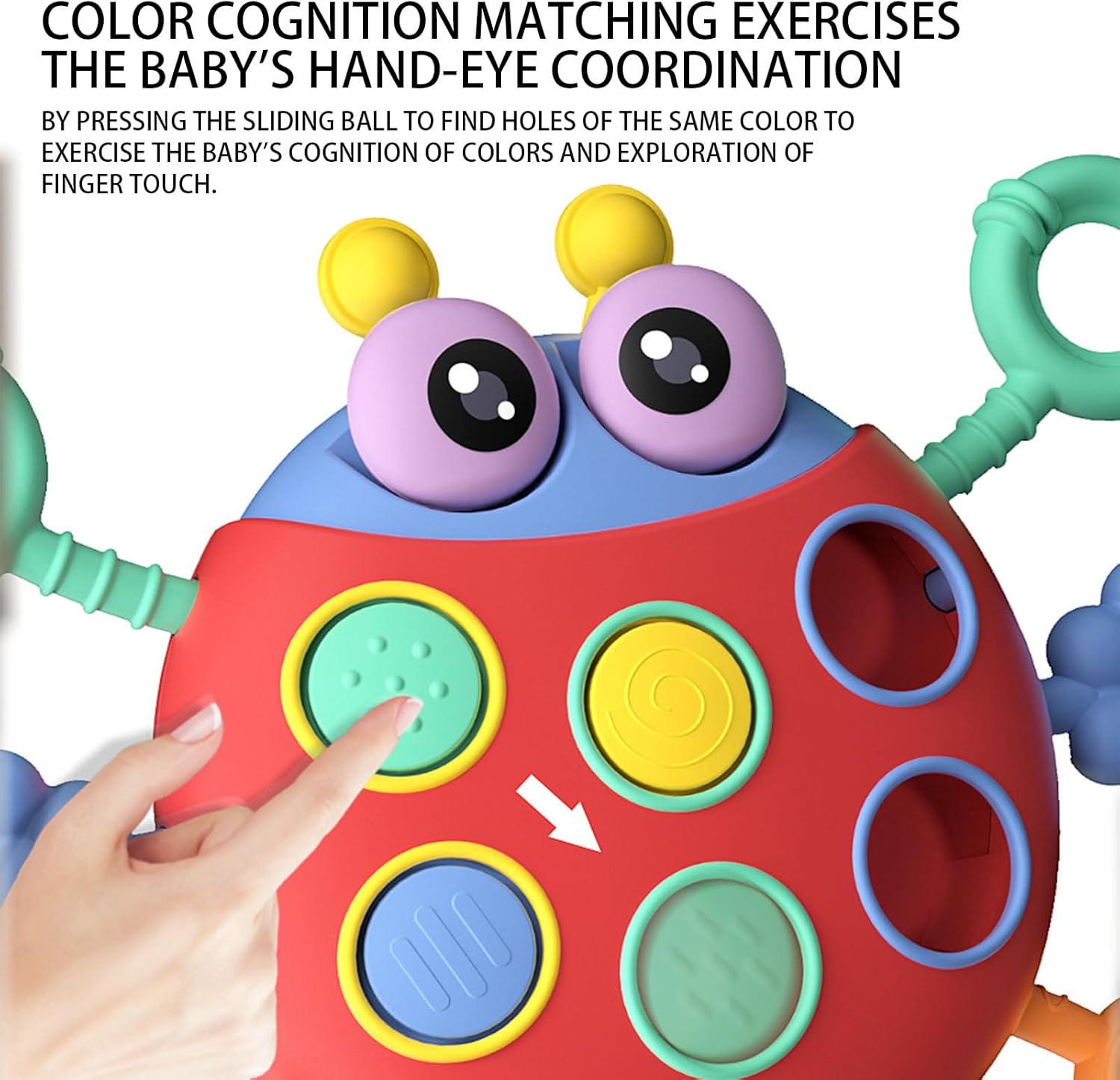 Lady Bug Rattle Buy Cute Colorful Ladybug String Pull Sensory Rattle - 368 at Best ...