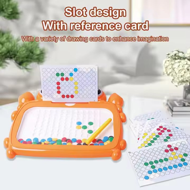 Crab Magnetic Beads Drawing Board with Pattern - X29 - Default Title - Odeez | Educational Toys Pakistan 