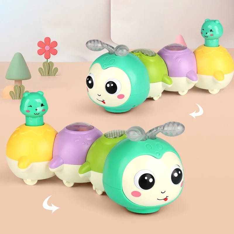 Magnetic Cute Electric Caterpillar with Light and Sound - 225 - Default Title - Odeez | Educational Toys Pakistan 