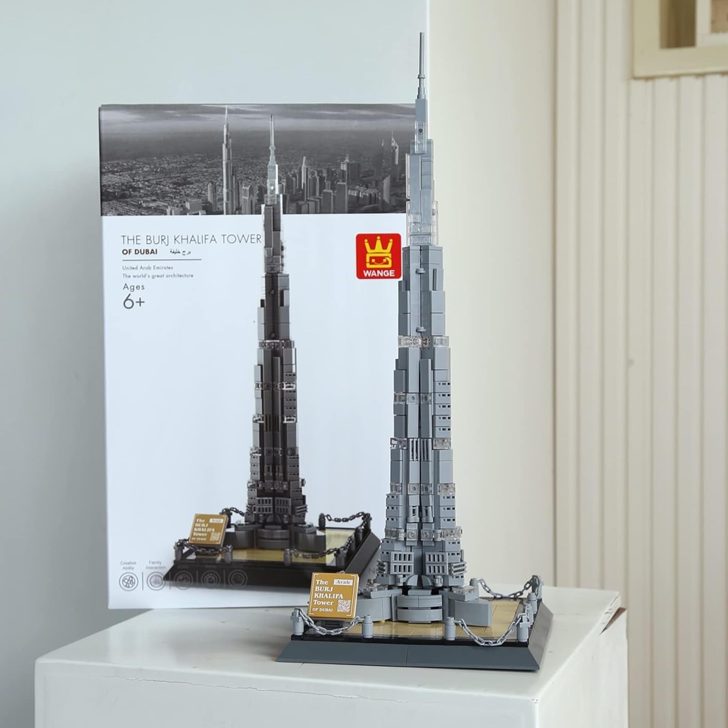 The Burj Khalifa Tower Dubai Building Blocks Model - 555 Pieces