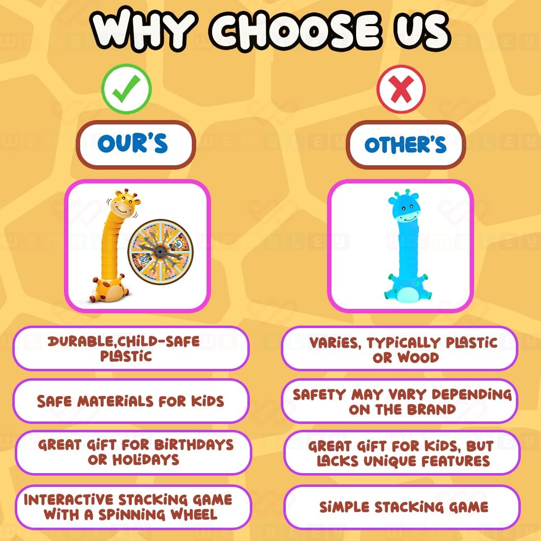 Giraffe Topple Stacking Fun Game - 813