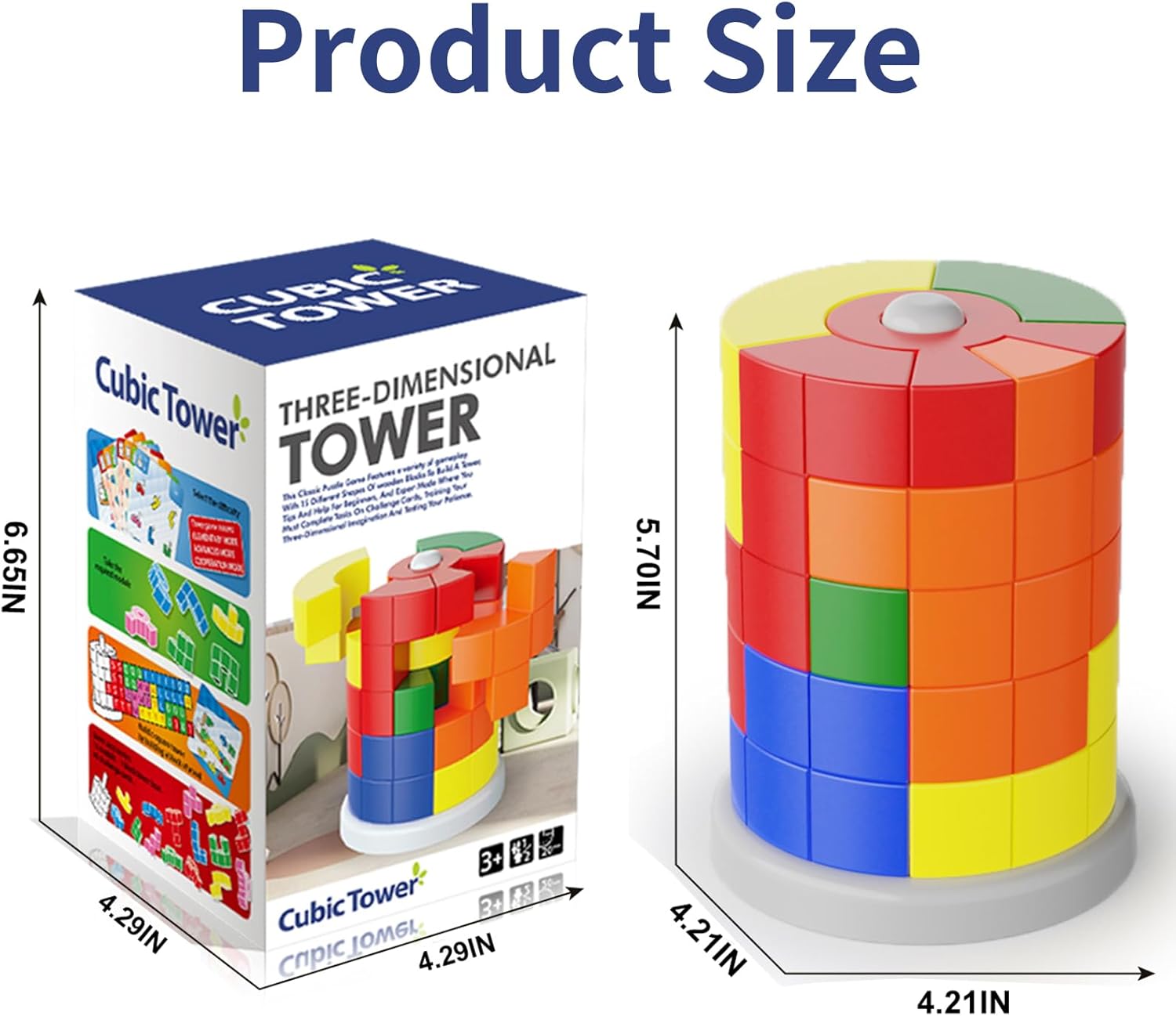 3D Cubic Tower Challenge Puzzle Game - 566 - Default Title - Odeez | Educational Toys Pakistan 