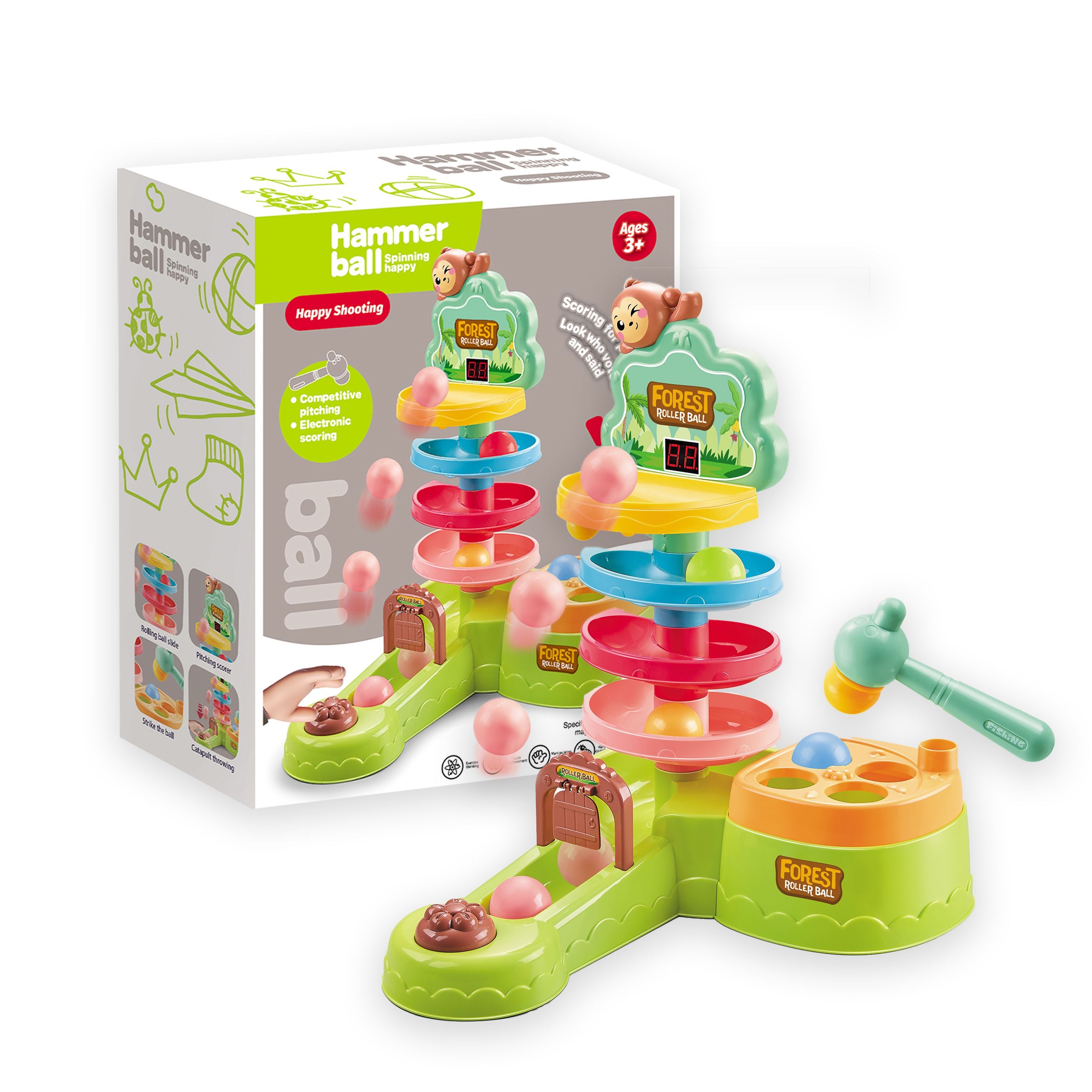 Hammer Ball 4 in 1 Pounding and Rolling Educational Toy - 711