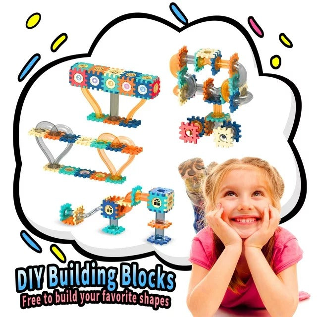Pipeline Marble Ball Track Connecting Building Blocks - 125pcs - Default Title - Odeez | Educational Toys Pakistan 