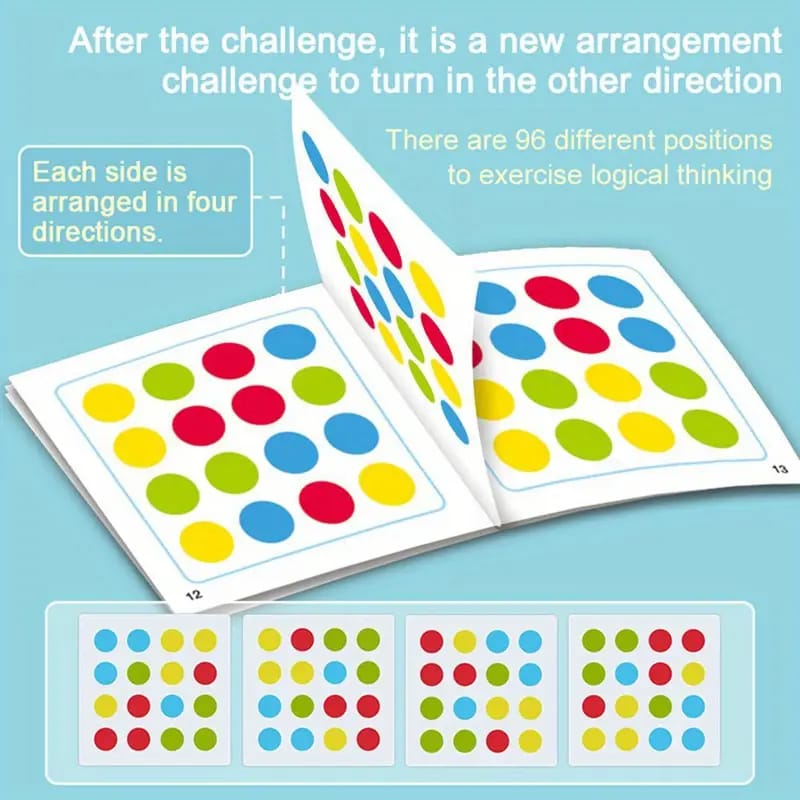 2in1 Four Color Matching Gear Pattern Logic Game - 006 - Default Title - Odeez | Educational Toys Pakistan 