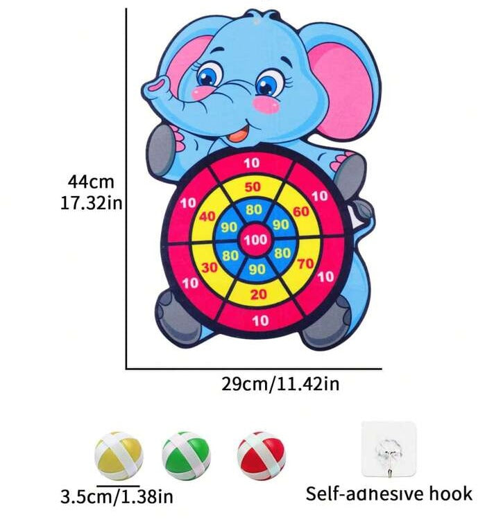Sticky Ball Dartboard Interactive Play for Kids - 881 - Default Title - Odeez | Educational Toys Pakistan 