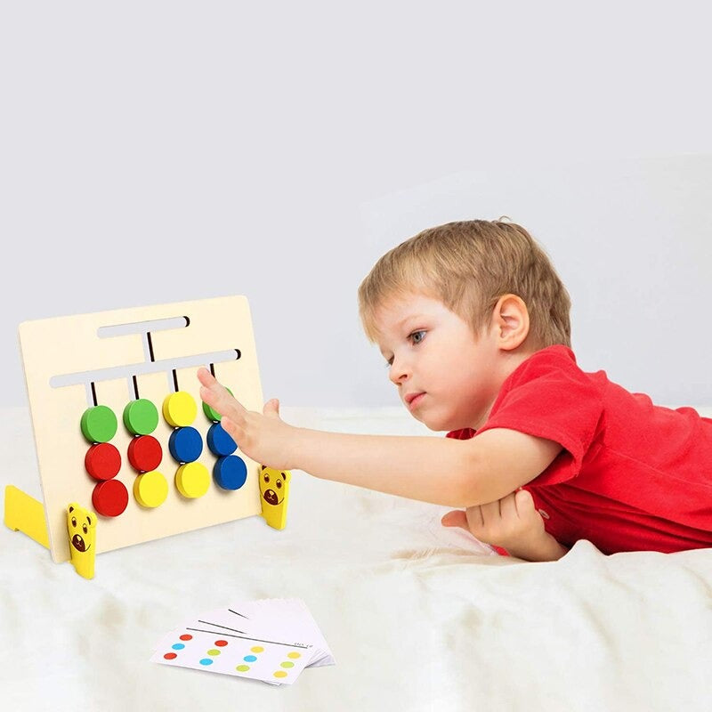Four Color & Animal Logical Thinking Wooden Game - 502 - Default Title - Odeez | Educational Toys Pakistan 