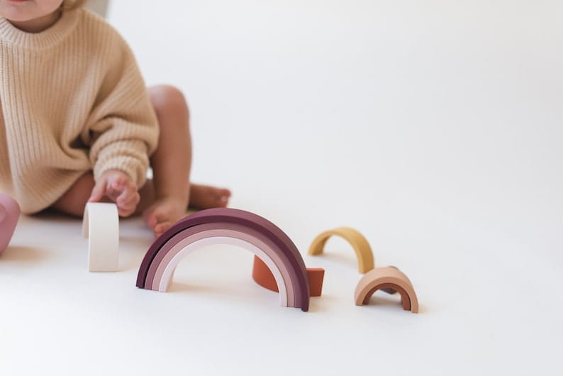 Wooden Colorful Stacking Blocks - 10 Pieces - 942 - Default Title - Odeez | Educational Toys Pakistan 