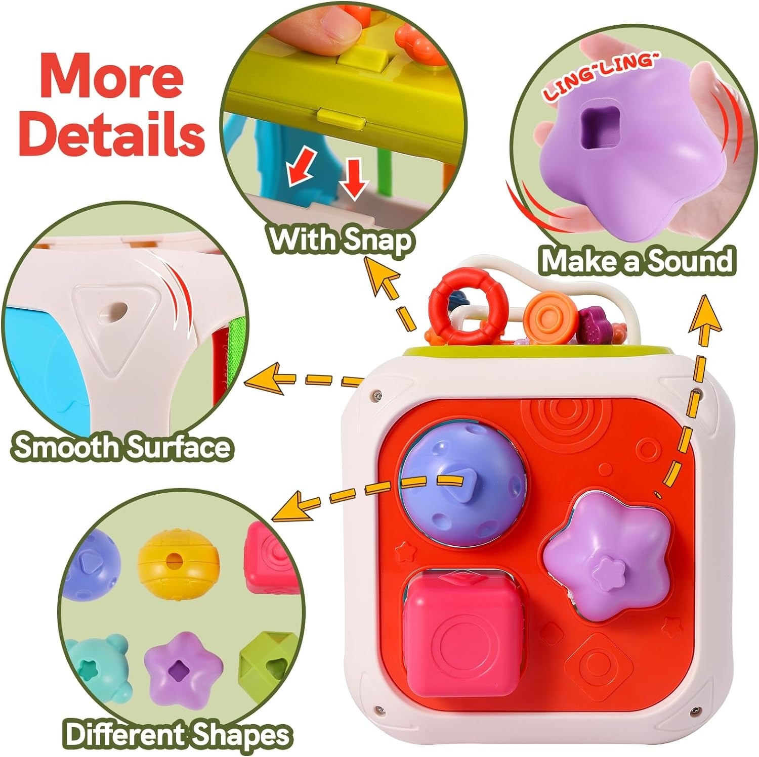 7 in 1 Multifunctional Shape Sorting Box - 862 - Default Title - Odeez | Educational Toys Pakistan 