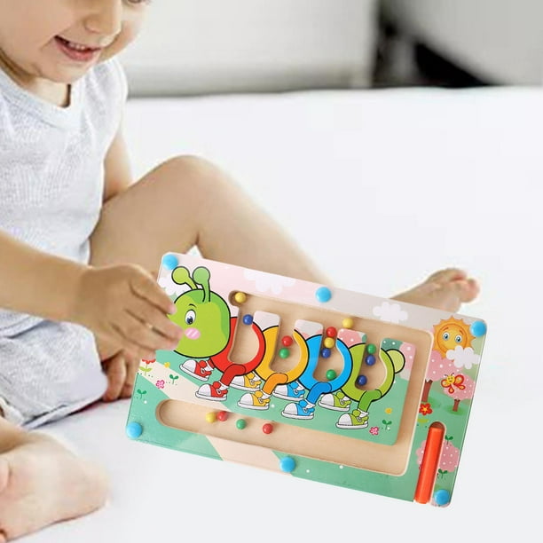 Wooden Magnetic Learning Maze Color Matching Board - 332 - Default Title - Odeez | Educational Toys Pakistan 