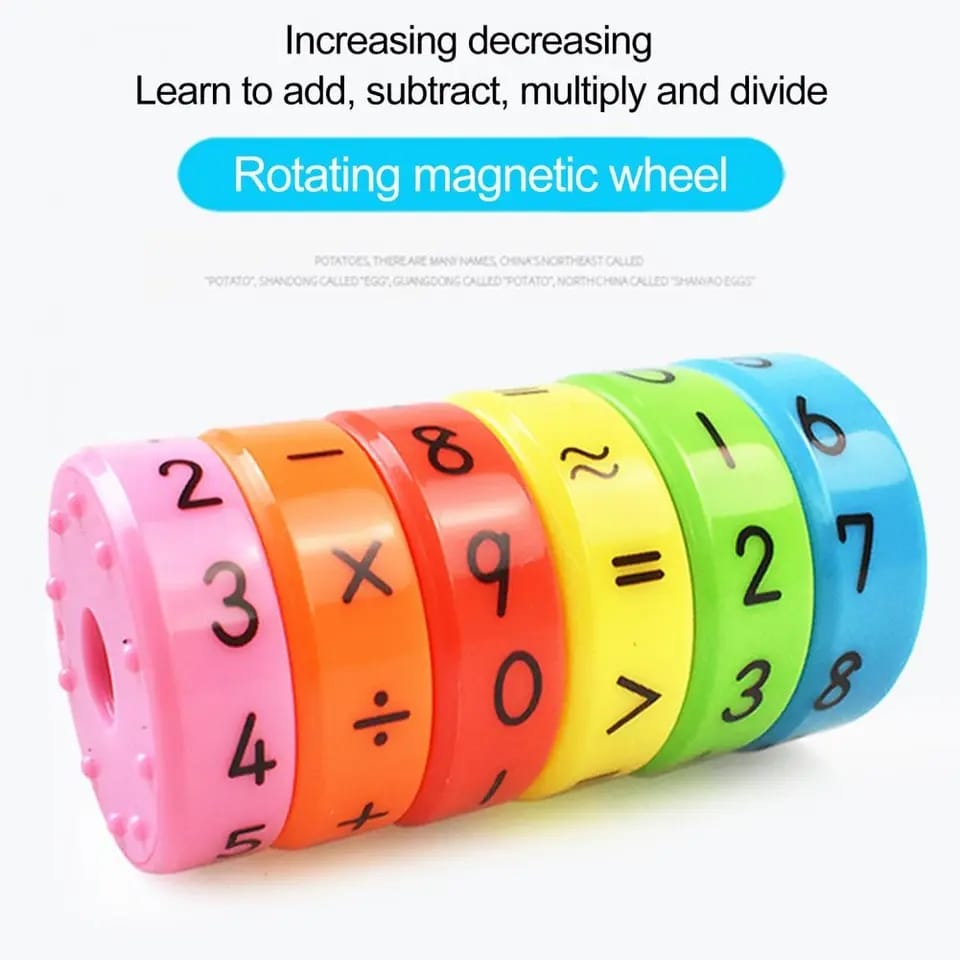 Mini Rotating Magnetic Math Operation Wheel - 313 - Default Title - Odeez | Educational Toys Pakistan 