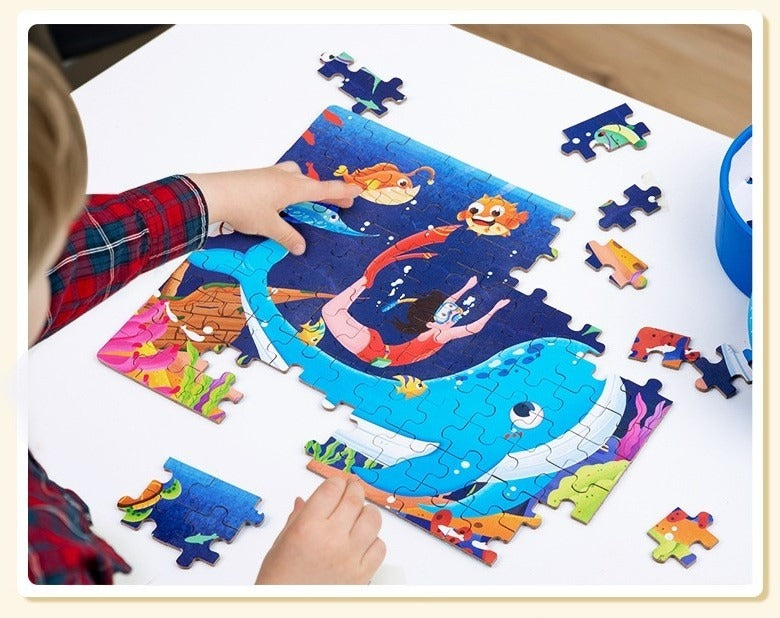 Discover Fun Jigsaw puzzle 100 Pieces Random Designs - 701 - Default Title - Odeez | Educational Toys Pakistan 