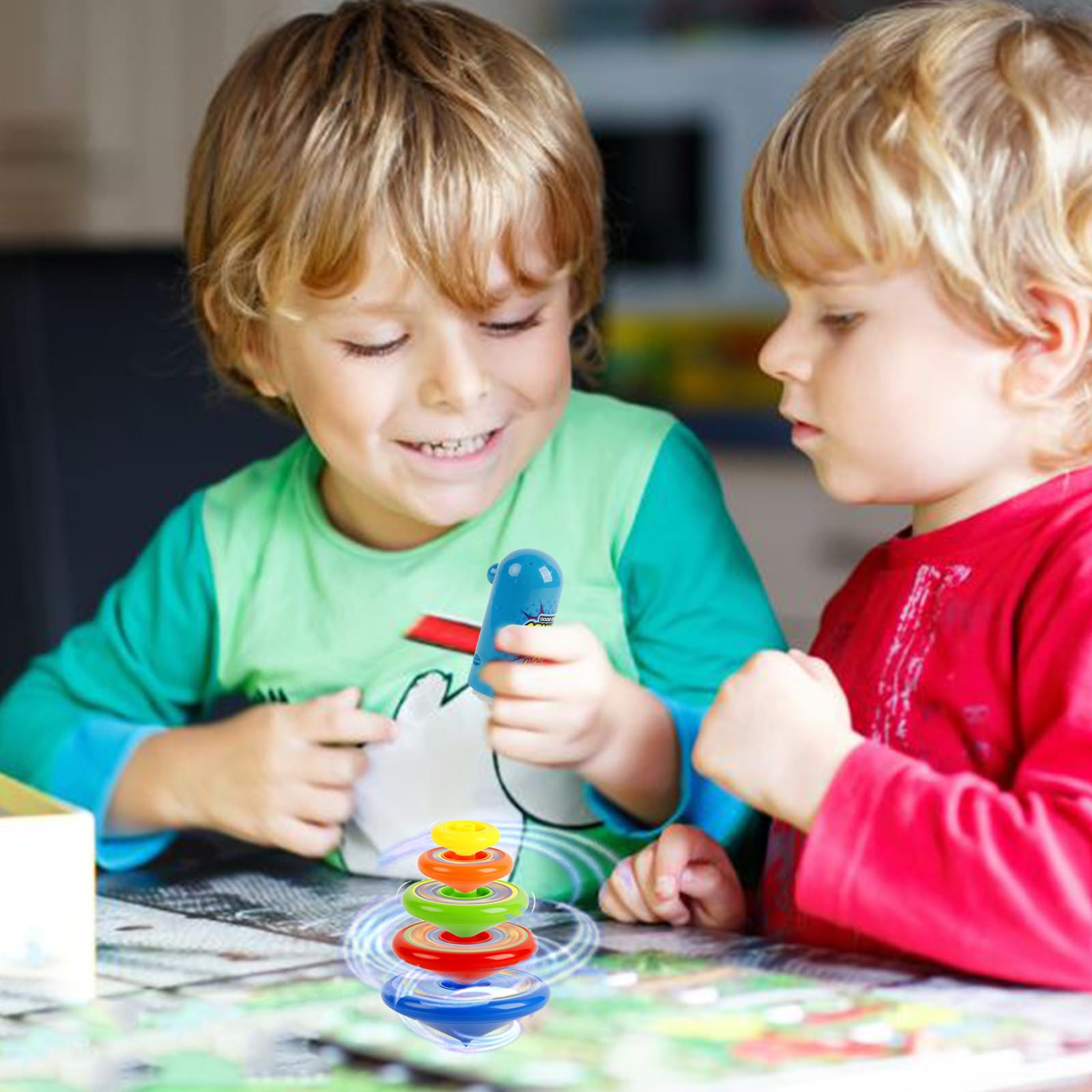 Spinning Top - Shoot Gyro Rotation Game - 5 Pieces - Default Title - Odeez | Educational Toys Pakistan 