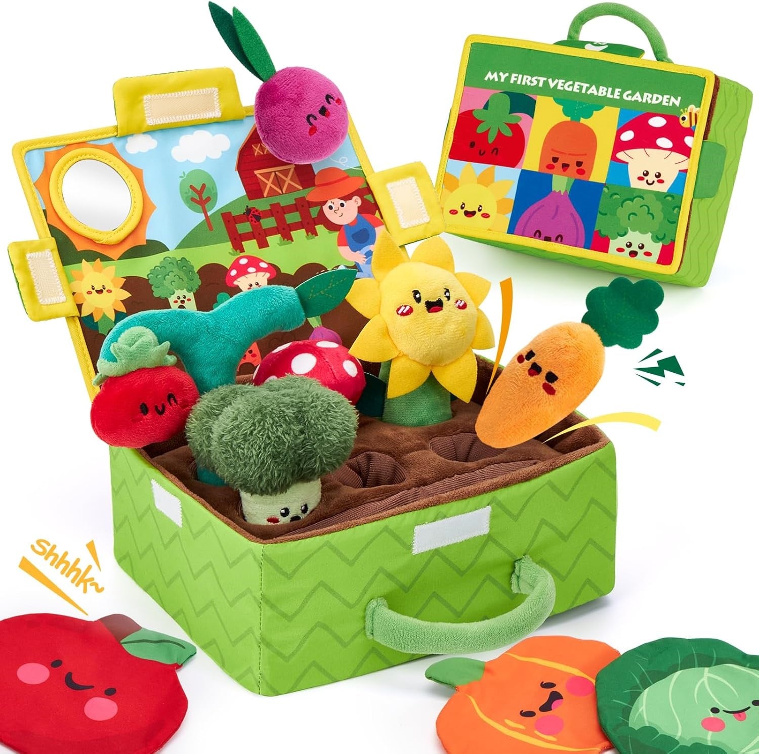My First Vegetable Garden Soft Plush Activity Toy - 050