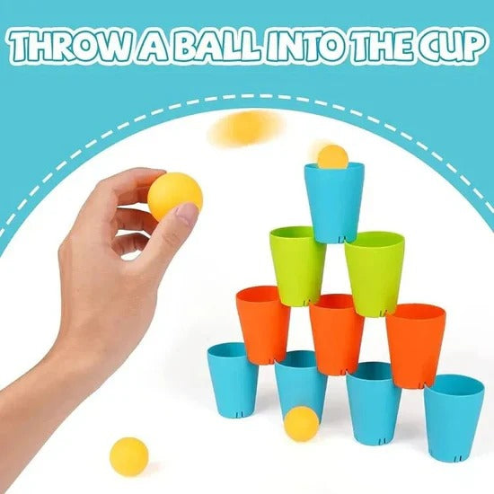 Cup Quick Stack Up Game 18 Pieces Speed Stacking Toy - 336