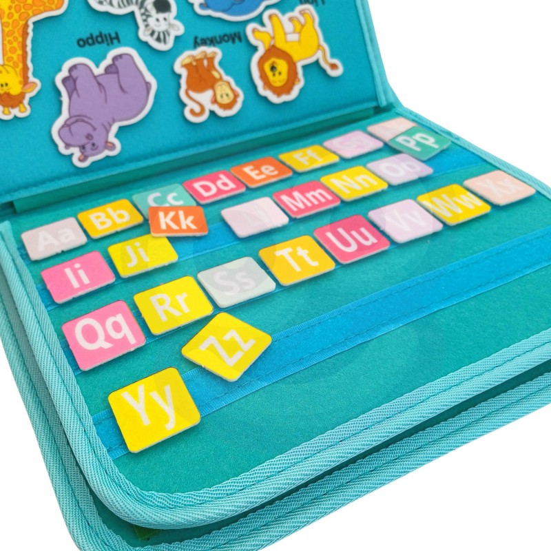 Busy Dinosaur Montessori Sensory Book 4 Double Sided Pages - 071