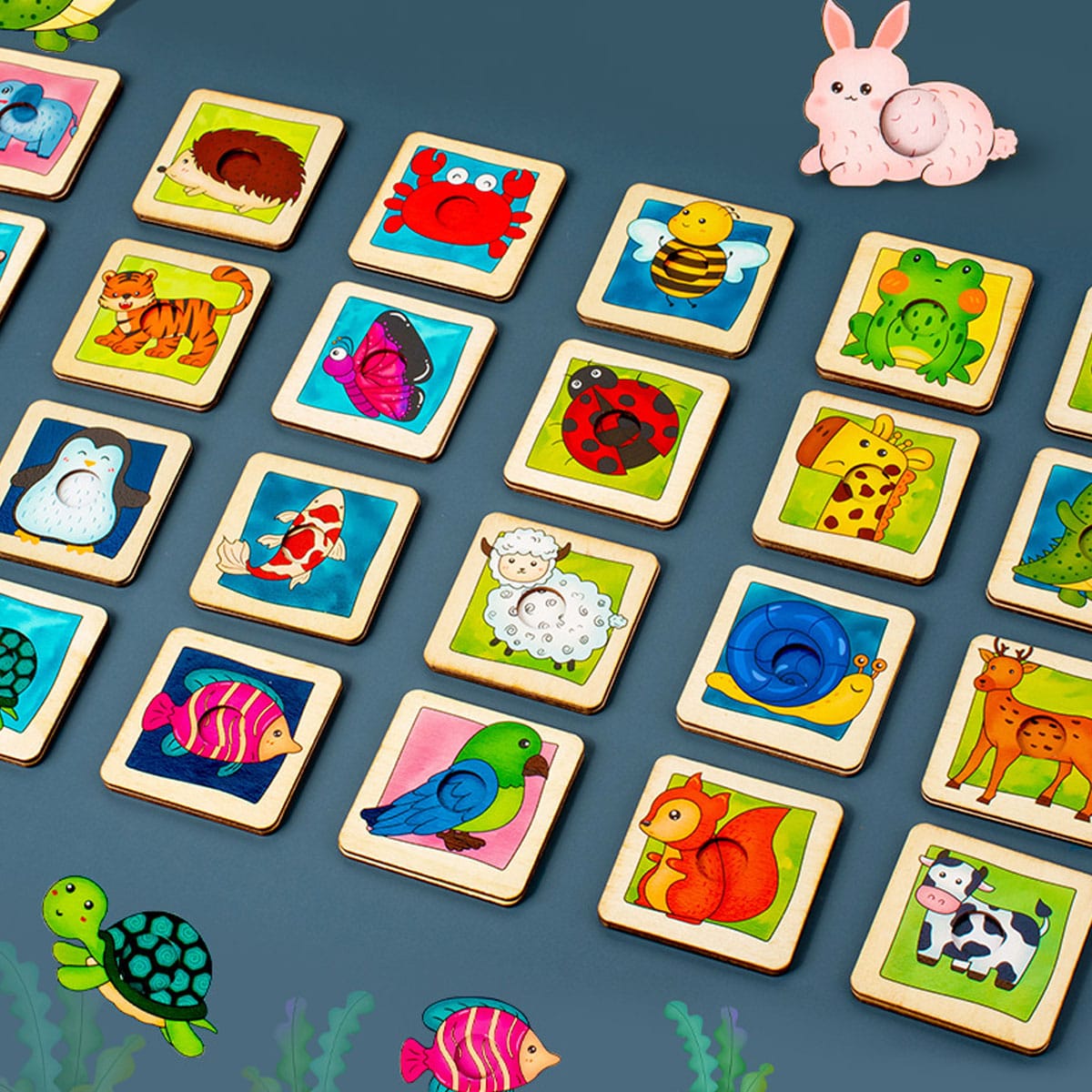 Matching Find the Shadow Animal Jigsaw Activity - 848 - Default Title - Odeez | Educational Toys Pakistan 