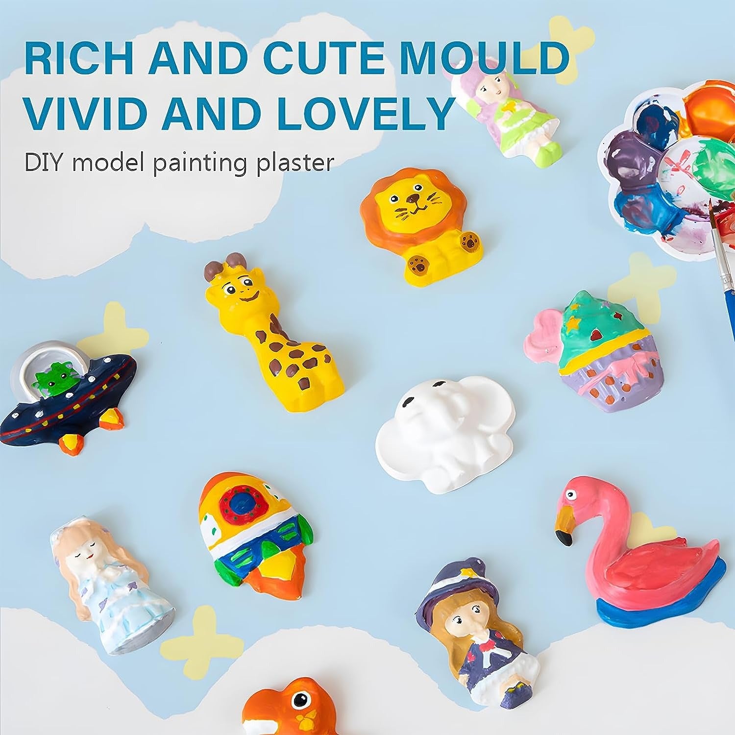 DIY Dinosaur 3D Mould and Paint for Kids - 801 - Default Title - Odeez | Educational Toys Pakistan 