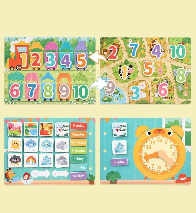 DIY Numeral Busy Book Multiple Activities - 611