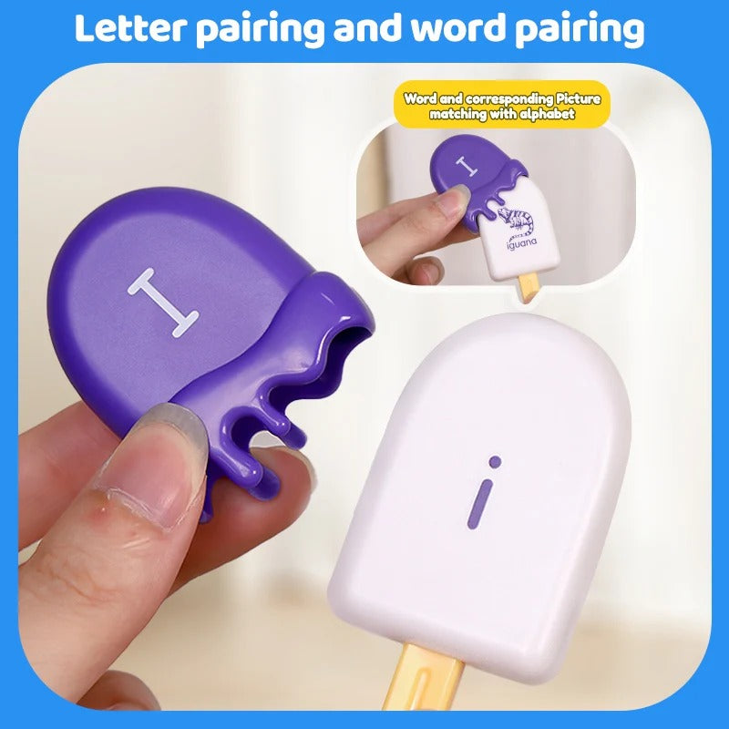 Ice Cream Letter Matching and Color Sorting for Toddler 26 pieces - 856