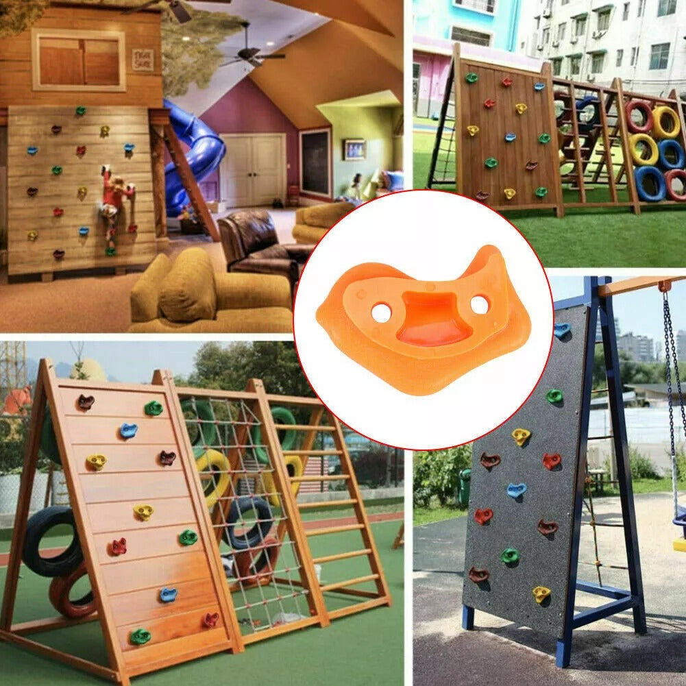 Colorful Rock Climbing Holds Plastic Material- 10 pieces - Default Title - Odeez | Educational Toys Pakistan 