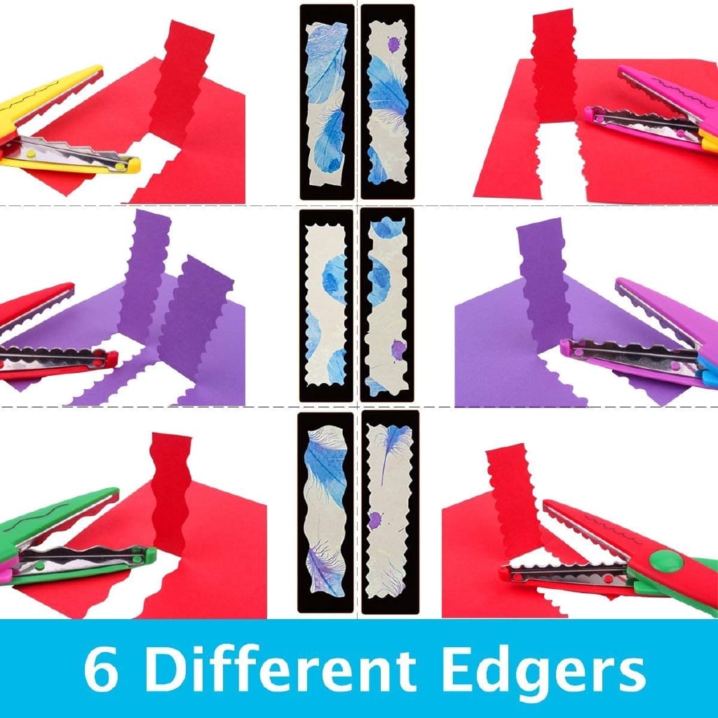 Craft Steel Lace Scissor for Kids Random Design - 017 - Default Title - Odeez | Educational Toys Pakistan 