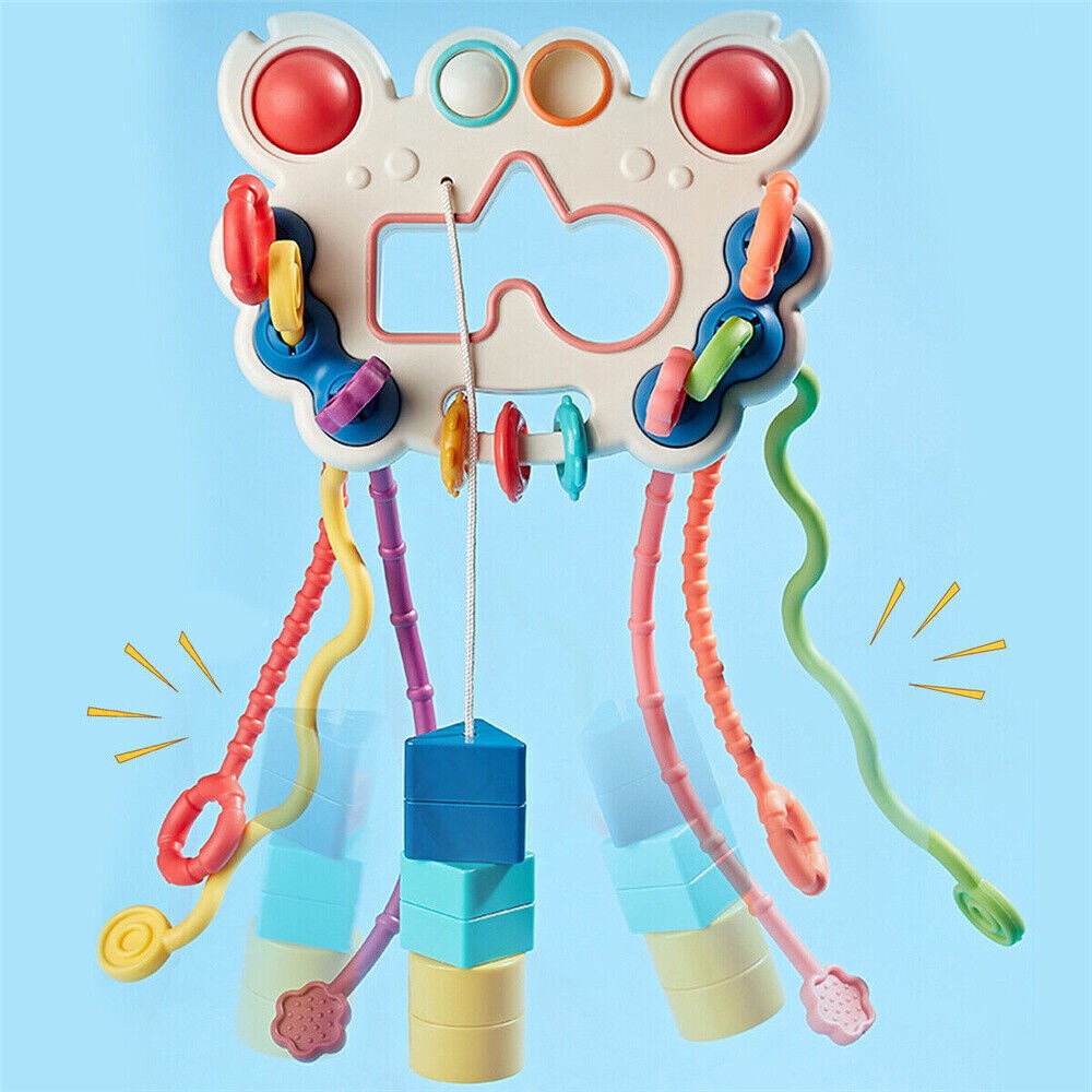 5 in 1 Pull String Motor Skills and Sensory Activity Toy - 861 - Default Title - Odeez | Educational Toys Pakistan 