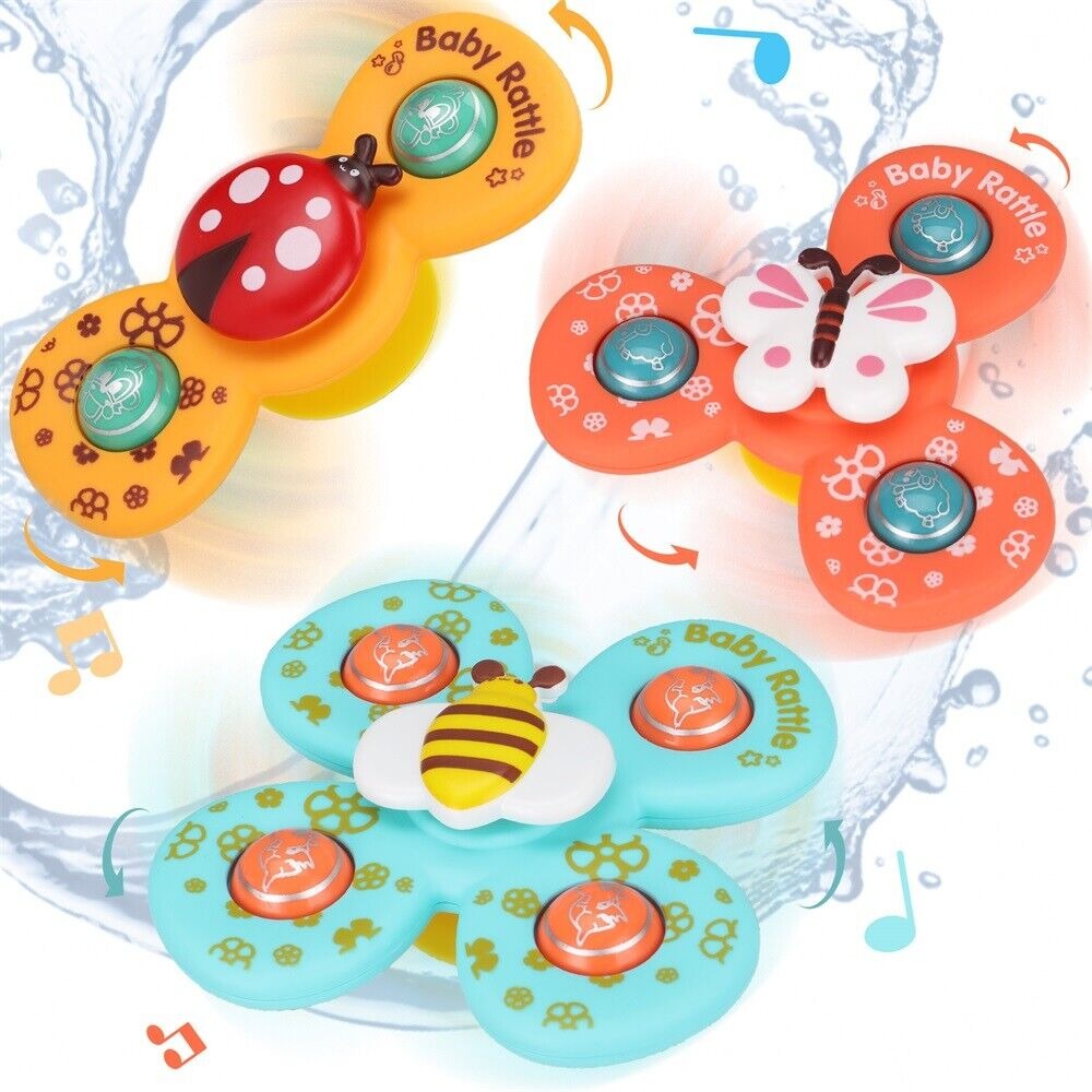 Suction Cup Activity Spinner Toy - 3 pieces - Default Title - Odeez | Educational Toys Pakistan 