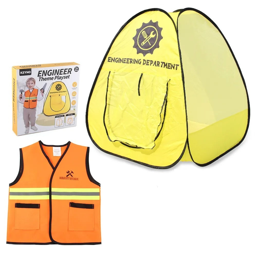 Worker Theme Playset Tent House for Kids - N62