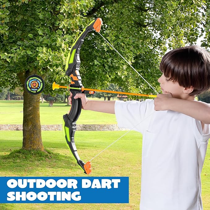 Archery Fun Shooting Sport Bow & Arrow Set with Target - 25A