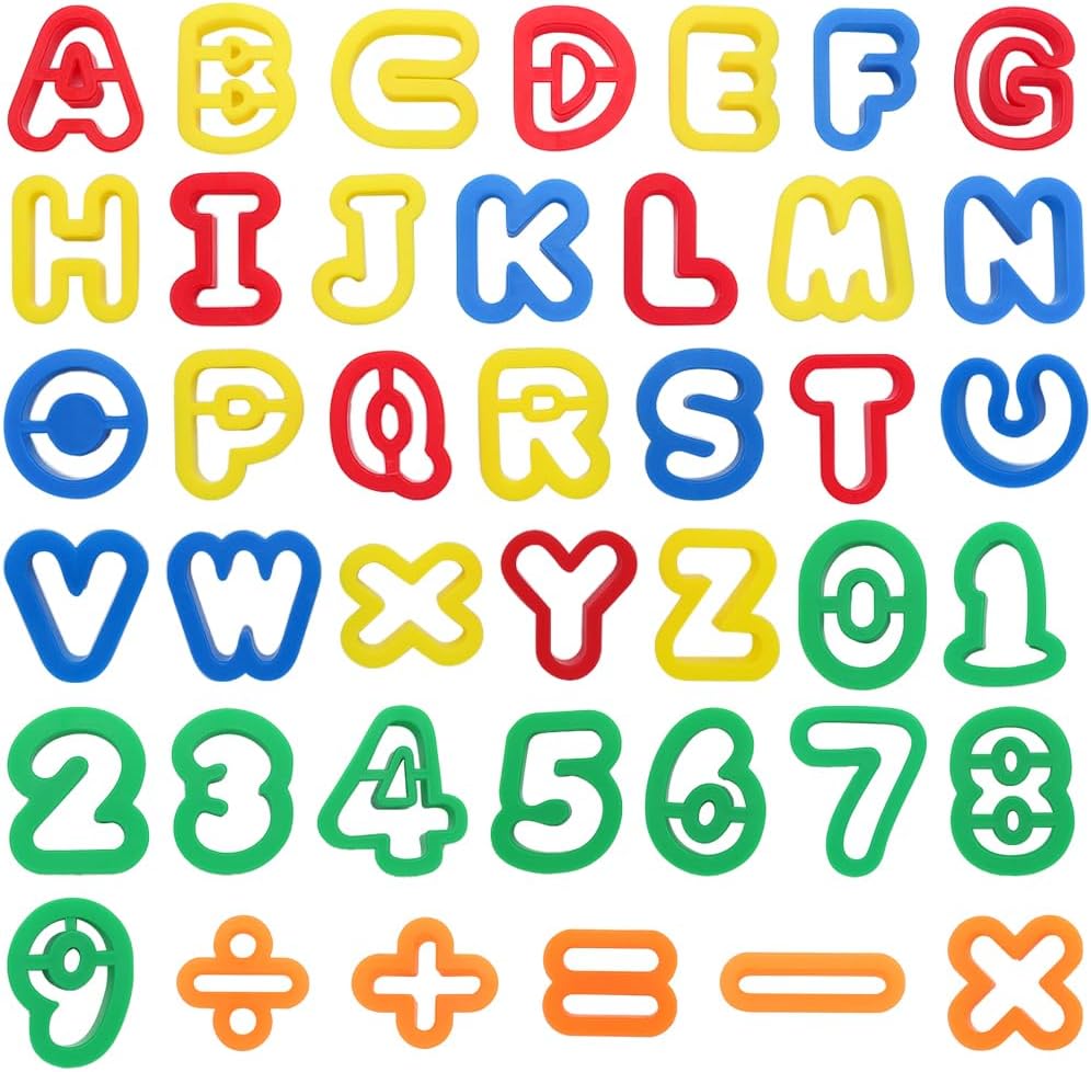 Alphabet and Numbers Funny Clay Play Dough Kit - 531 - Default Title - Odeez | Educational Toys Pakistan 