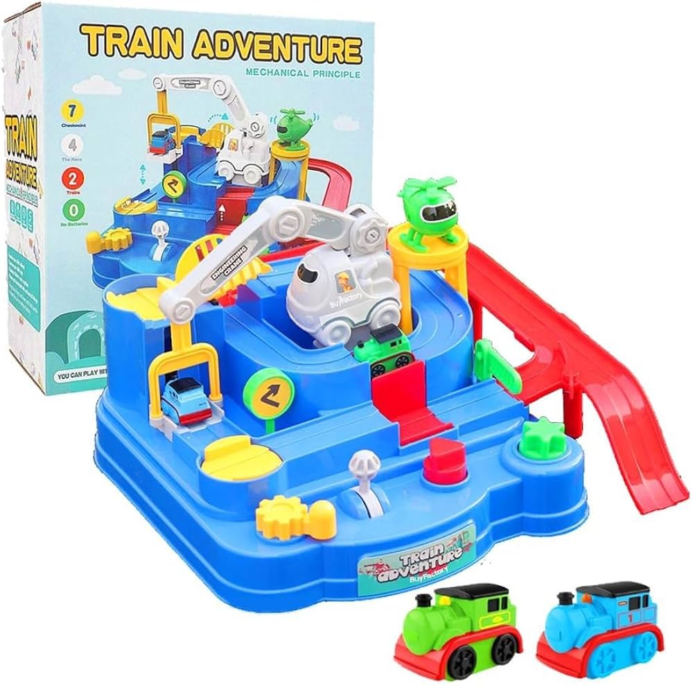 Train Adventure Race Track Play Set - 01A - Default Title - Odeez | Educational Toys Pakistan 