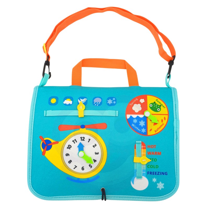 Busy Dinosaur Montessori Sensory Book 4 Double Sided Pages - 071