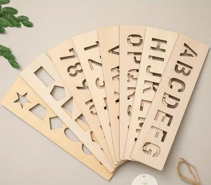 Alphabets, Numbers and Shapes Drawing Stencils Kit 8 Scales - Default Title - Odeez | Educational Toys Pakistan 