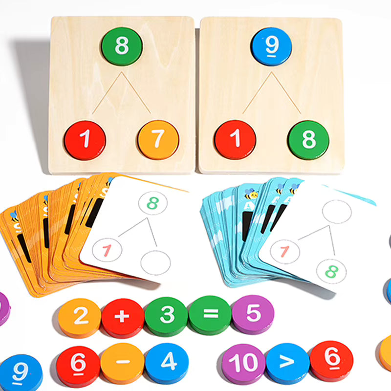 Wooden Number Decomposition Math Learning Game