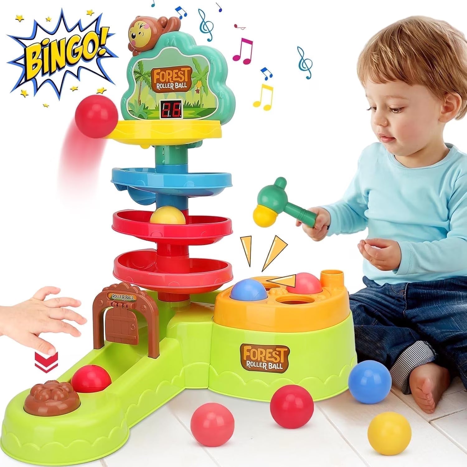 Hammer Ball 4 in 1 Pounding and Rolling Educational Toy - 711