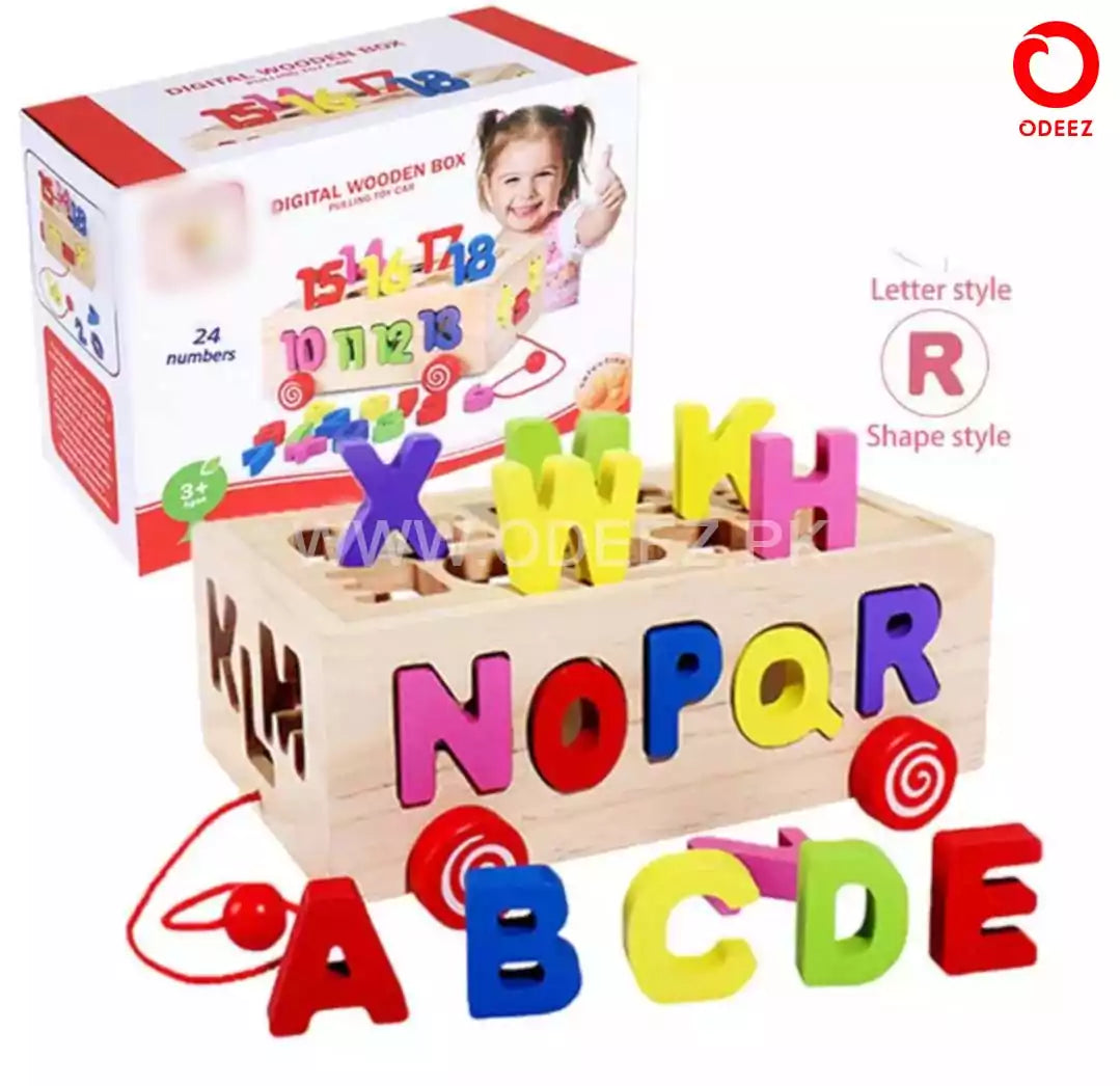 Alphabet Sorting Wooden Car - Default Title - Odeez | Educational Toys Pakistan 