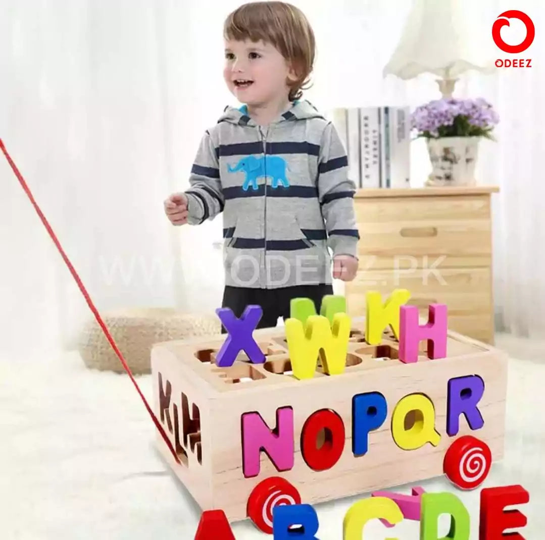 Alphabet Sorting Wooden Car - Default Title - Odeez | Educational Toys Pakistan 