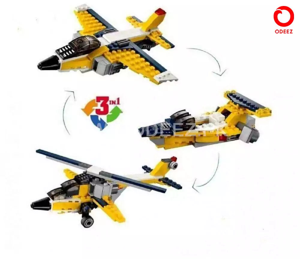 Architect Airplane Model 3 - 130 Pieces - Default Title - Odeez | Educational Toys Pakistan 