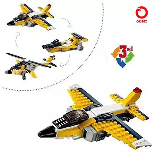 Architect Airplane Model 3 - 130 Pieces - Default Title - Odeez | Educational Toys Pakistan 