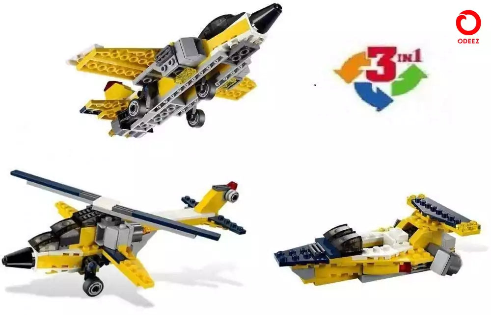 Architect Airplane Model 3 - 130 Pieces - Default Title - Odeez | Educational Toys Pakistan 